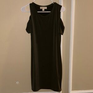 Michael Kors Green Cold Shoulder Dress
